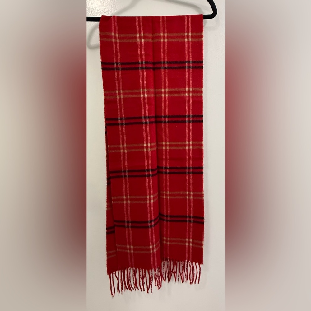 3-Piece Cozy Scarf Bundle – V. Fraas Tweed, Plaid & Mustard Fringe - Picture 5 of 6
